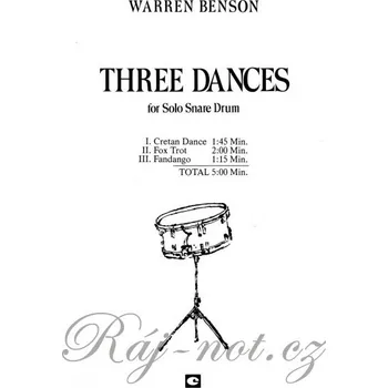 Three Dances for Solo Snare Drum / Tři tance pro malý buben