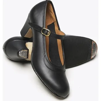 Dámská sálová obuv Intermezzo,Semipiel Hebilla - obuv na flamenco 7232, černá 38.5 M