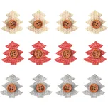 Strom s knoflíkem a lepíkem 3cm,12 ks v sáčku