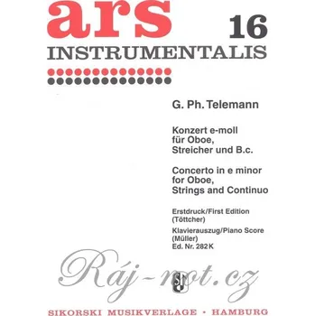 Telemann: Concerto in e minor for Oboe, Strings and Basso Continuo / hoboj + klavír