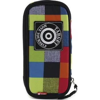 Penál Target Target, 054121, Rainbow, školní penál, zeleno-modré kostky