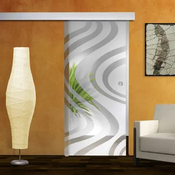 Interiérové dveře Glasdesign Samba skleněné posuvné dveře 900 x 2050 mm