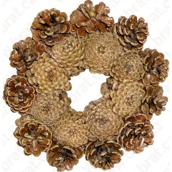 Věnec BIOM s.r.o. Šiškový věnec lakovaný Velikost: 25 cm