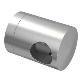 Zábradlí Hahn Steel Úchyt s bočním průchodem pro tyč O12,0 mm / pro profil (plochý povrch), nerezová ocel AISI 304, brus