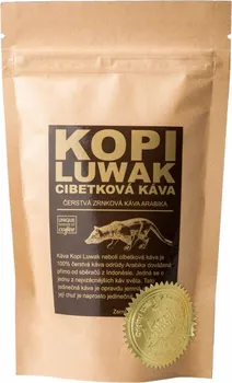 Káva Unique Brands of Coffee Kopi Luwak Arabika jemně mletá