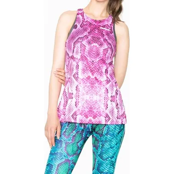 Dámské tílko DESIGUAL 71T2SB4 3008 TS_A TANK DRESS W 3008 ROSA MORA velikost L