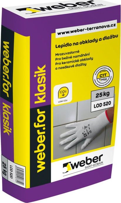 Saint-Gobain Construction Products CZ a.s. Lepidlo weberfor klasik 25kg