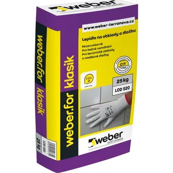 Průmyslové lepidlo Saint-Gobain Construction Products CZ a.s. Lepidlo weberfor klasik 25kg