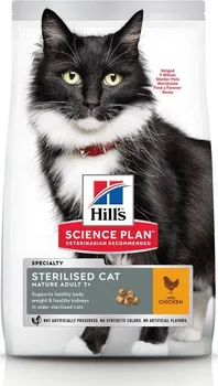 Krmivo pro kočku Hill's Pet Nutrition Science Plan Feline Mature Adult 7+ Sterilised Chicken