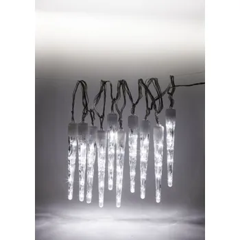 Vánoční světelný řetěz Marimex 18000088 řetěz rampouchy 50 LED studená bílá