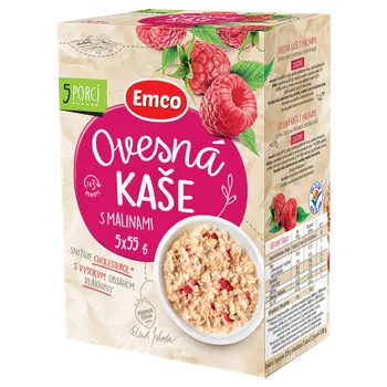 Emco Ovesná kaše 5 x 55 g, s malinami