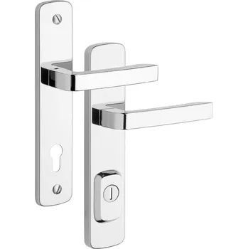 Dveřní kování Bezpečnostní kování ROSTEX R4/90 ASTRA, klika/klika, chrom