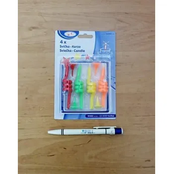 Svíčka Svíčka se stojánkem točená 85mm 4ks