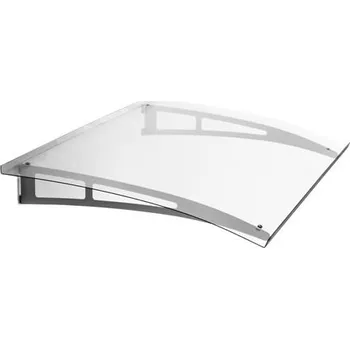 Stříška nad vchodové dveře Hahn Steel Stříška z bezbarvého akrylového skla 1400 x 900, AISI 304