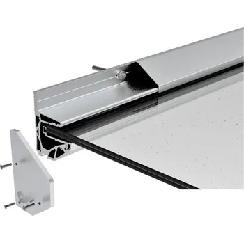 Stříška nad vchodové dveře Hahn Steel Prosklená stříška - kotvení do hliníkového profilu 2,5m