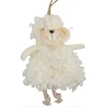 Anděl Přerov Ovečka bílá kudrnatá 13 cm na zavěšení