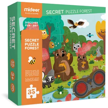Puzzle Mideer Detektivní puzzle Tajemný les 35 dílků