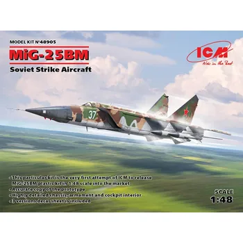 Plastikový model ICM 1/48 MiG-25 BM Soviet Strike Aircraft