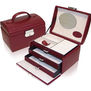 Šperkovnice Šperkovnice WindRose Merino 10 červená