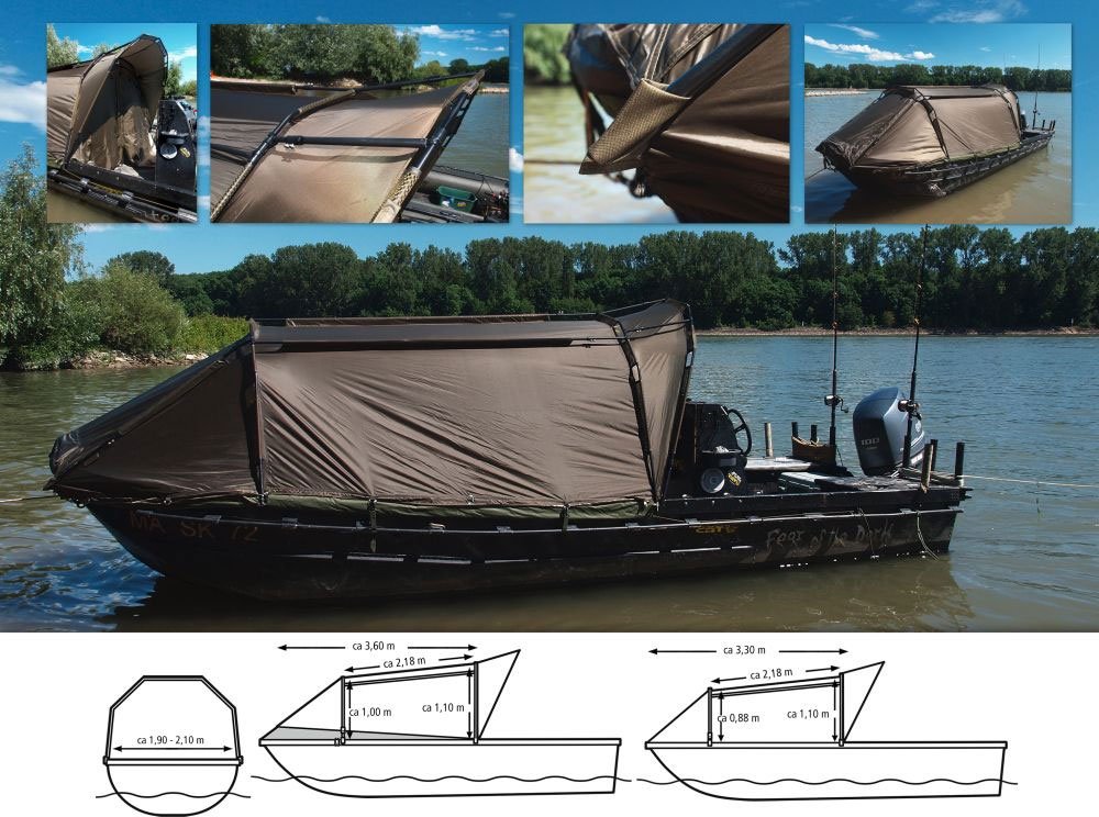 Black Cat stan Special Boat Cave (Speciální rybářský přístřešek na loď.)