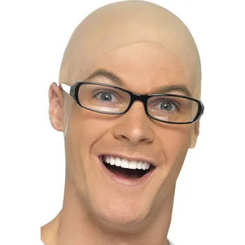 Smiffys Gumová pleš béžová