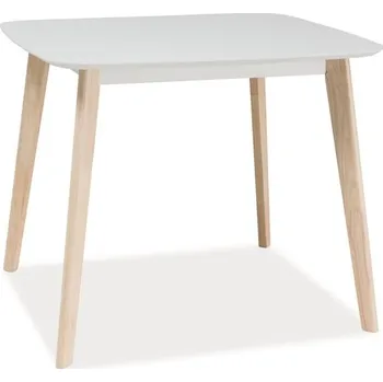 Jídelní stůl Casarredo Tibi 90 x 80 cm bělený dub/bílý