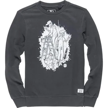 Element Night Shift Off Black Pánská mikina Element Night Shift Off Black