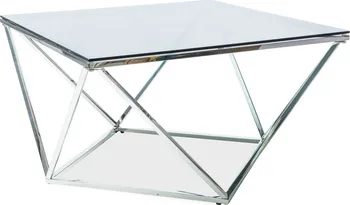 Konferenční stolek Casarredo Silver A chrom/kouřové sklo