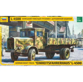 Plastikový model Zvezda German Truck L-4500 Einheitsfahrerhaus 1:35