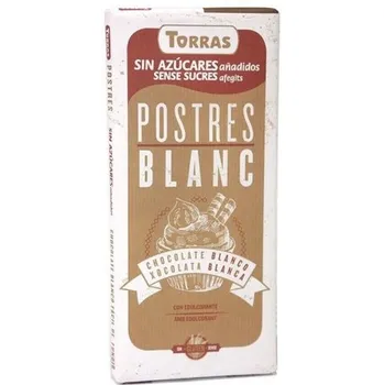 Torras Bílá čokoláda na vaření bez cukru 200 g Čokoláda Torras Bílá čokoláda na vaření bez cukru 200 g