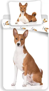 Ložní povlečení Jerry Fabrics Basenji 140 x 200, 70 x 90 cm zipový uzávěr