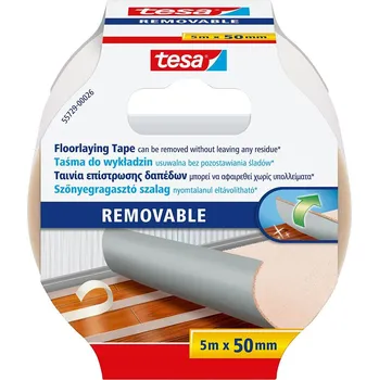 Lepicí páska Oboustranná podlahová páska Tesa Removable 50 mm x 5 m, odstranitelná beze stop