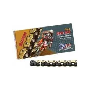 Řetězová sada pro motocykl Řetěz ČZ 520 MX Gold, Počet článků 114 čl.