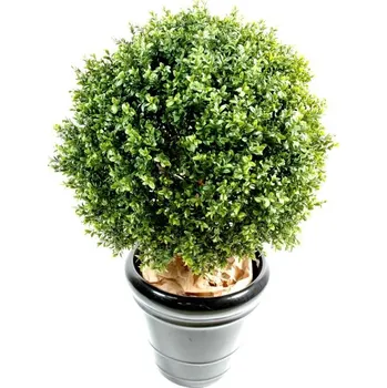 umělá květina BUXUS KOULE NEW UV RESISTANT luxusní umělý keř, 88cm