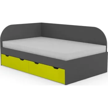 Postel Postel Rea Gary s roštem 120cm -levá - Postel se šuplíky a roštem