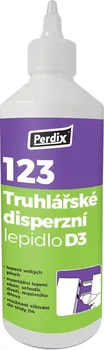 Průmyslové lepidlo Perdix 123 D3 truhlářské disperzní lepidlo 0,5 kg