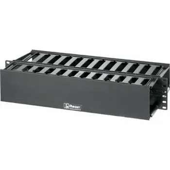 Racková skříň WMP1E Vázací panel, oboustranný, 2U, 19", černá