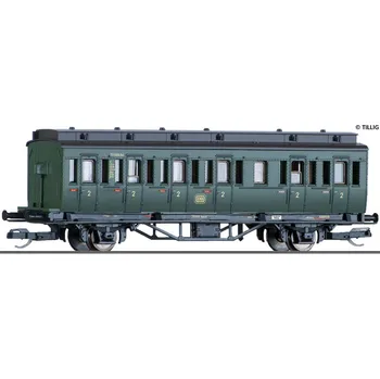 Modelová železnice TILLIG 13051 TT Osobní vůz Cpr-21 2.tř., DB, Ep.III TI13051