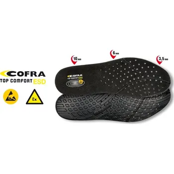 Pracovní obuv Stélka Cofra TOP COMFORT ESD * Velikost boty: 40