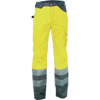 montérky Reflexní pracovní kalhoty COFRA RAY Barva: Reflexní žlutá, Velikost: 50