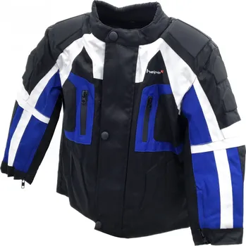 Dívčí oblečení Dětská moto bunda HEIPE modrá 5-6