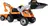 Smoby Šlapací traktor Builder Max s bagrem a vozíkem, oranžový