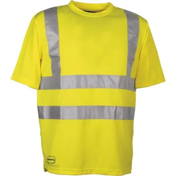 pracovní tričko Reflexní pracovní tričko COFRA DANGER Barva: Reflexní žlutá, Velikost: 3XL