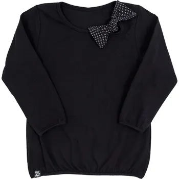 Dámská halenka černá halenka s mašličkou