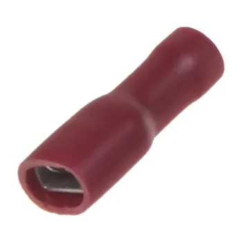 Příslušenství pro autorádio Objímka plochá izolovaná 4,8 mm červená, 100 ks - 4000405