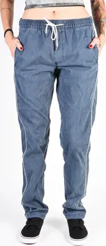 Dámské kalhoty RVCA QUINTANA CLASSIC INDIGO plátěné kalhoty dámské - XS