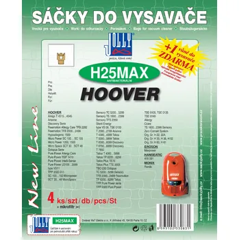 Sáček do vysavače JOLLY Sáčky do vysavače H25 MAX - textilní Vůně sáčku: Jablko