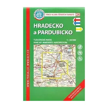Hradecko a Pardubicko - mapa KČT 1:50 000 číslo 24 - 5. vydání 2018 - Klub Českých Turistů