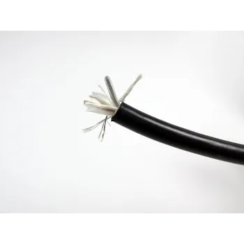 elektrický kabel Kabel - metráž mikrofonní kulatý stíněný 2 x 0,35 mm2