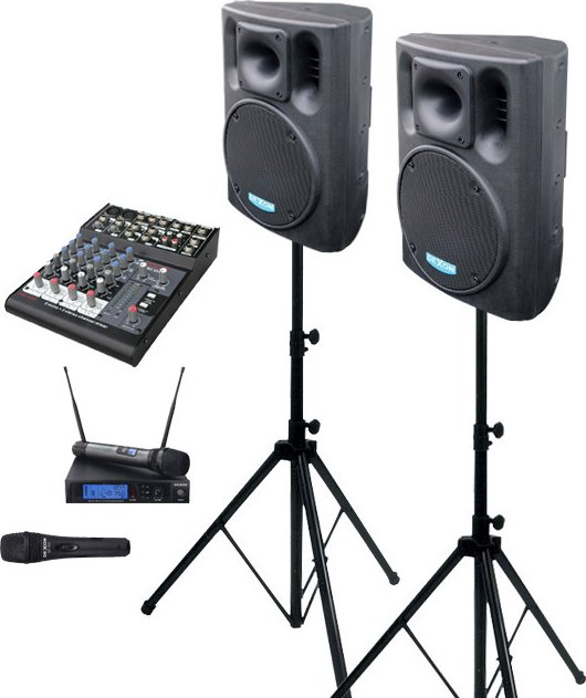 DEXON 2x BC 1000A + MBD 830 + MD 505 + DMC 2220 ozvučovací sestava s mikrofony